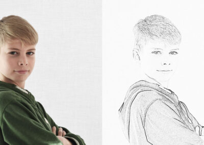 Portrait: Foto in Zeichnung umwandeln